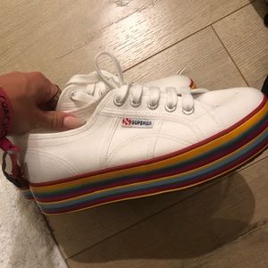 Brand new rainbow Superga Shoes